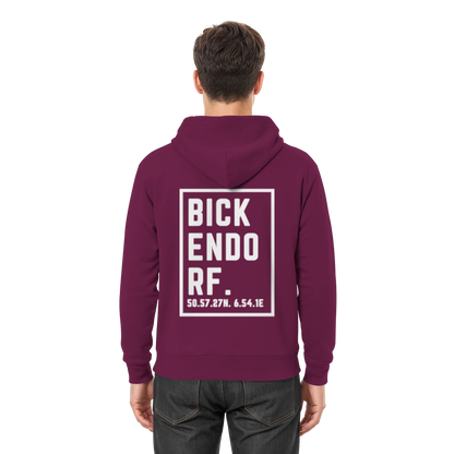 Bickendorf Koordinaten (großer Druck auf dem Rücken) - Premium Unisex Hoodie
