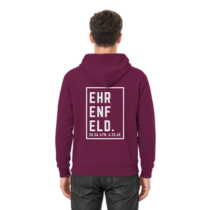 Ehrenfeld Koordinaten (großer Druck auf dem Rücken) - Premium Unisex Hoodie