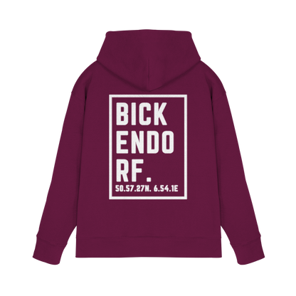Bickendorf Koordinaten (großer Druck auf dem Rücken) - Premium Unisex Hoodie