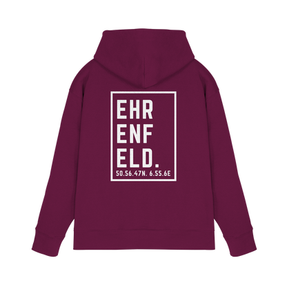 Ehrenfeld Koordinaten (großer Druck auf dem Rücken) - Premium Unisex Hoodie