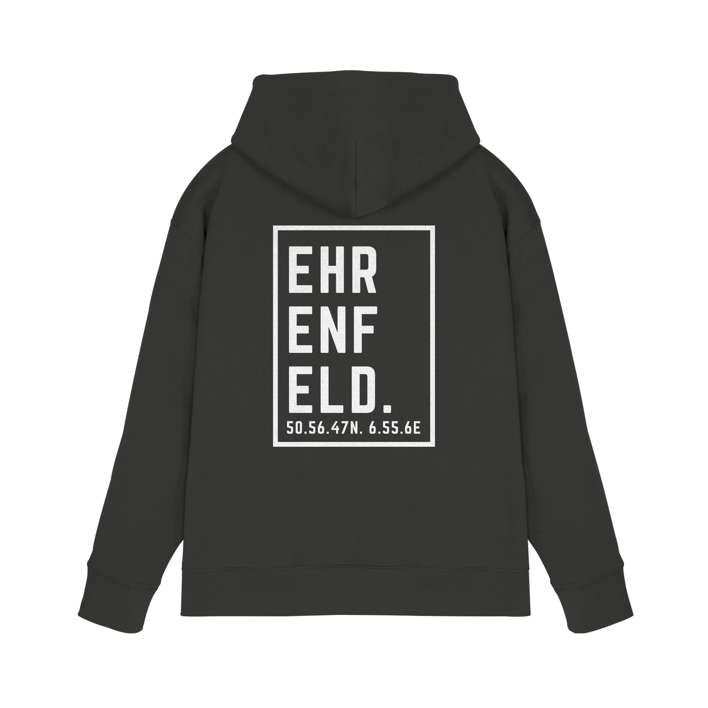 Ehrenfeld Koordinaten (großer Druck auf dem Rücken) - Premium Unisex Hoodie