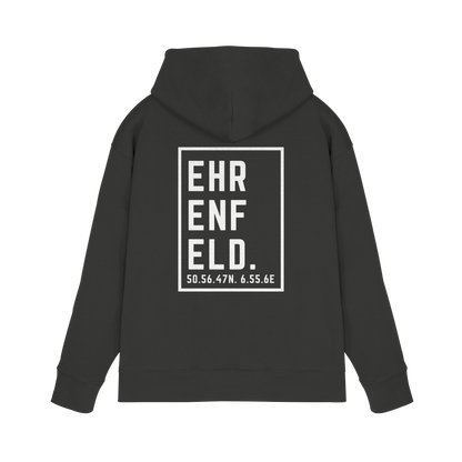 Ehrenfeld Koordinaten (großer Druck auf dem Rücken) - Premium Unisex Hoodie