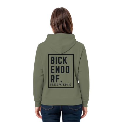 Bickendorf Koordinaten (großer Druck auf dem Rücken) - Premium Unisex Hoodie