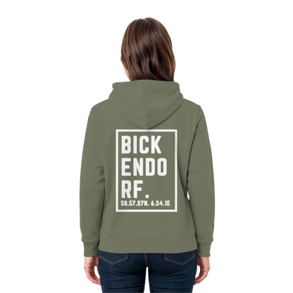 Bickendorf Koordinaten (großer Druck auf dem Rücken) - Premium Unisex Hoodie