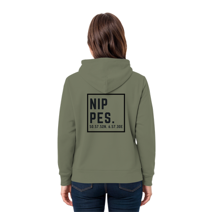 Nippes Koordinaten (großer Druck auf dem Rücken) - Premium Unisex Hoodie