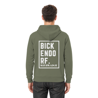 Bickendorf Koordinaten (großer Druck auf dem Rücken) - Premium Unisex Hoodie