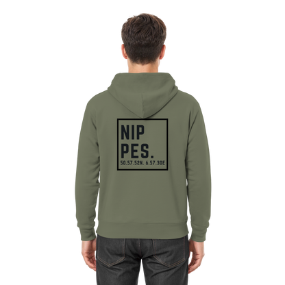 Nippes Koordinaten (großer Druck auf dem Rücken) - Premium Unisex Hoodie
