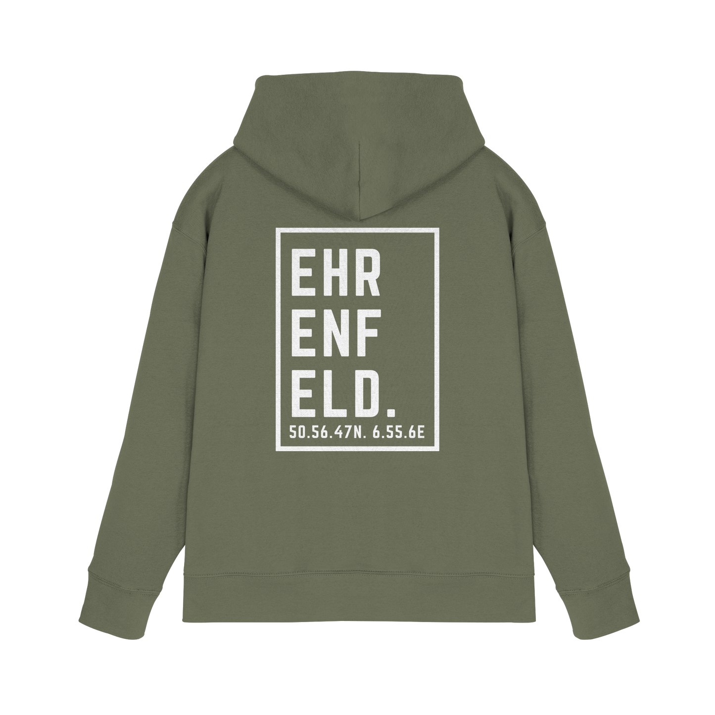 Ehrenfeld Koordinaten (großer Druck auf dem Rücken) - Premium Unisex Hoodie