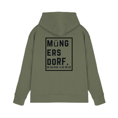 Müngersdorf Koordinaten (großer Druck auf dem Rücken) - Premium Unisex Hoodie
