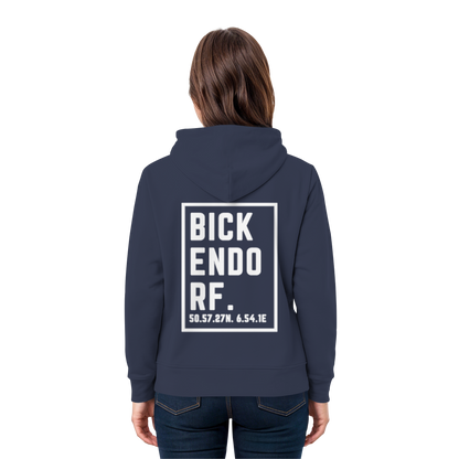 Bickendorf Koordinaten (großer Druck auf dem Rücken) - Premium Unisex Hoodie