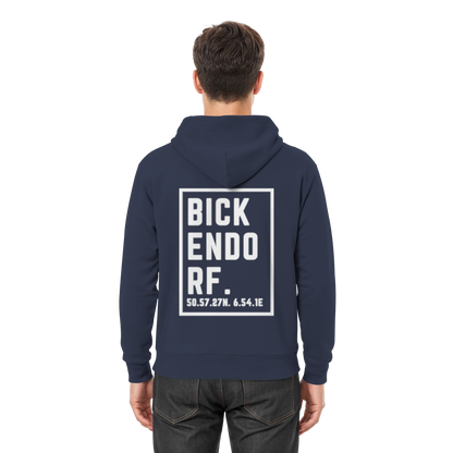 Bickendorf Koordinaten (großer Druck auf dem Rücken) - Premium Unisex Hoodie