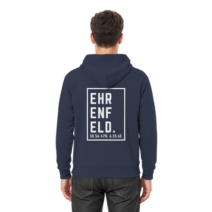 Ehrenfeld Koordinaten (großer Druck auf dem Rücken) - Premium Unisex Hoodie