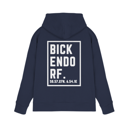 Bickendorf Koordinaten (großer Druck auf dem Rücken) - Premium Unisex Hoodie