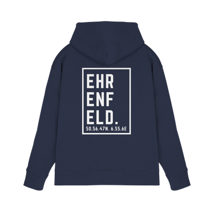 Ehrenfeld Koordinaten (großer Druck auf dem Rücken) - Premium Unisex Hoodie