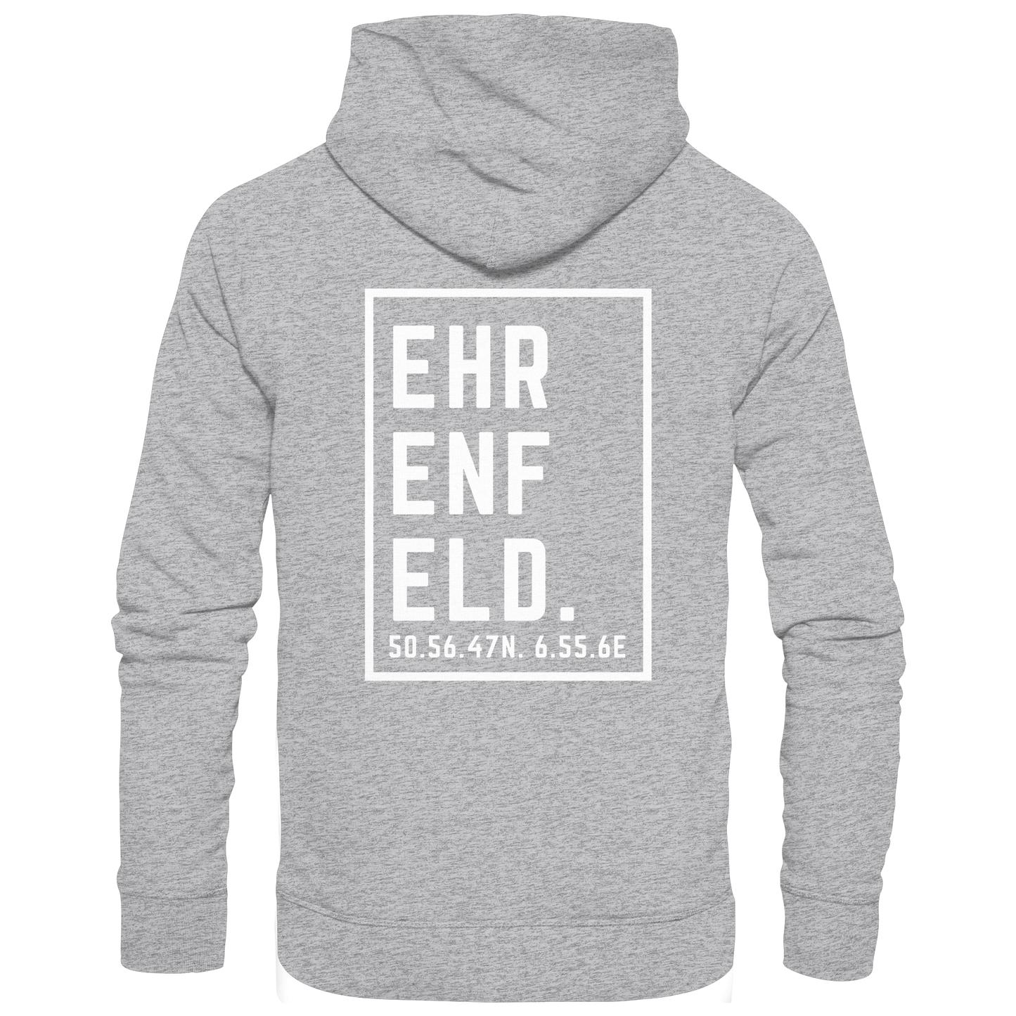 Ehrenfeld Koordinaten (großer Druck auf dem Rücken) - Premium Unisex Hoodie