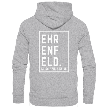 Ehrenfeld Koordinaten (großer Druck auf dem Rücken) - Premium Unisex Hoodie