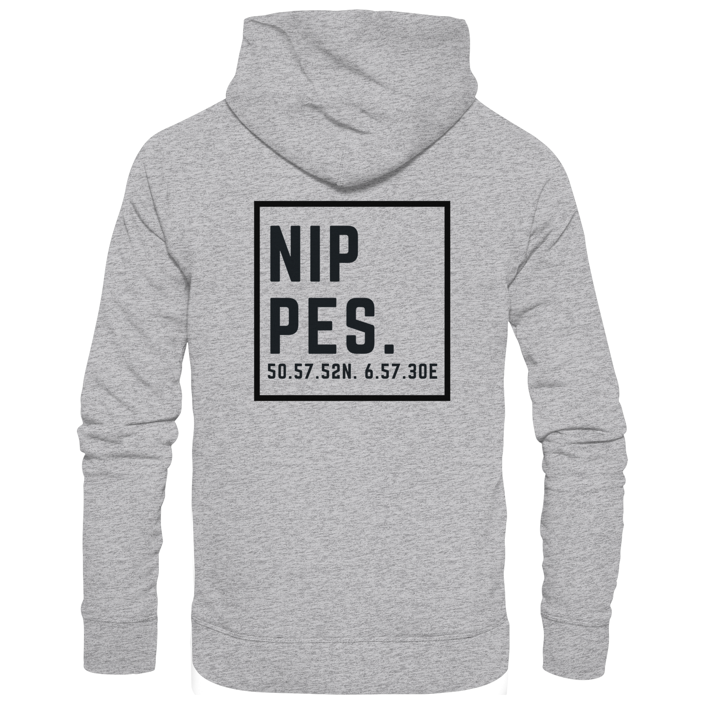 Nippes Koordinaten (großer Druck auf dem Rücken) - Premium Unisex Hoodie