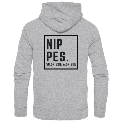 Nippes Koordinaten (großer Druck auf dem Rücken) - Premium Unisex Hoodie