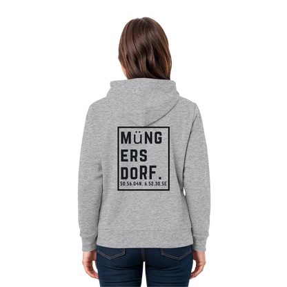 Müngersdorf Koordinaten (großer Druck auf dem Rücken) - Premium Unisex Hoodie
