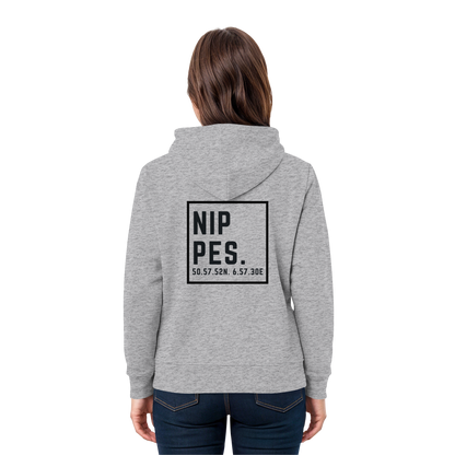 Nippes Koordinaten (großer Druck auf dem Rücken) - Premium Unisex Hoodie