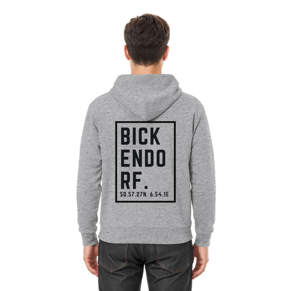 Bickendorf Koordinaten (großer Druck auf dem Rücken) - Premium Unisex Hoodie