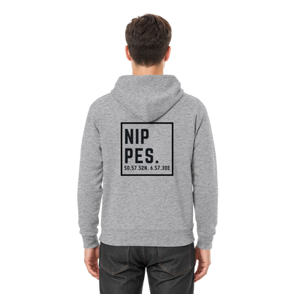 Nippes Koordinaten (großer Druck auf dem Rücken) - Premium Unisex Hoodie