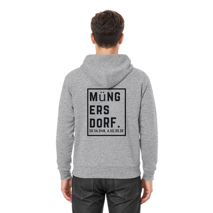 Müngersdorf Koordinaten (großer Druck auf dem Rücken) - Premium Unisex Hoodie