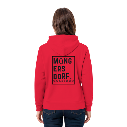 Müngersdorf Koordinaten (großer Druck auf dem Rücken) - Premium Unisex Hoodie