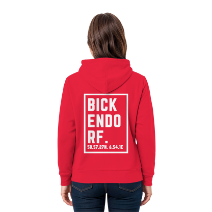 Bickendorf Koordinaten (großer Druck auf dem Rücken) - Premium Unisex Hoodie