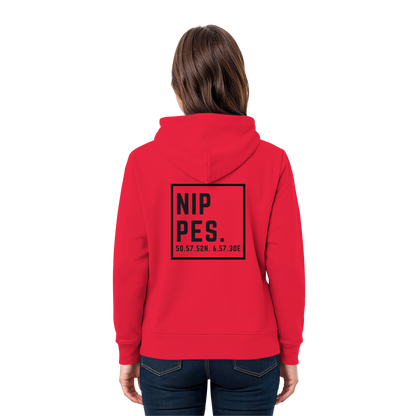 Nippes Koordinaten (großer Druck auf dem Rücken) - Premium Unisex Hoodie
