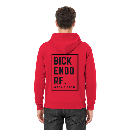 Bickendorf Koordinaten (großer Druck auf dem Rücken) - Premium Unisex Hoodie
