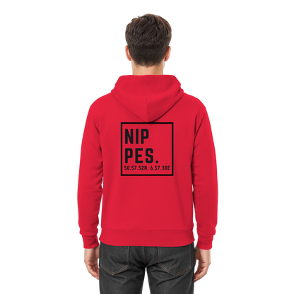 Nippes Koordinaten (großer Druck auf dem Rücken) - Premium Unisex Hoodie