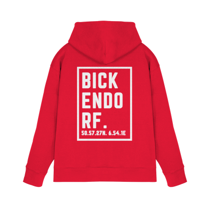 Bickendorf Koordinaten (großer Druck auf dem Rücken) - Premium Unisex Hoodie