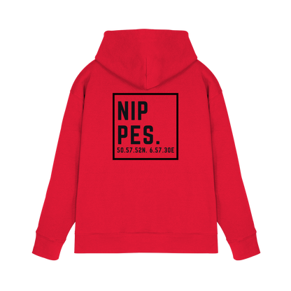 Nippes Koordinaten (großer Druck auf dem Rücken) - Premium Unisex Hoodie