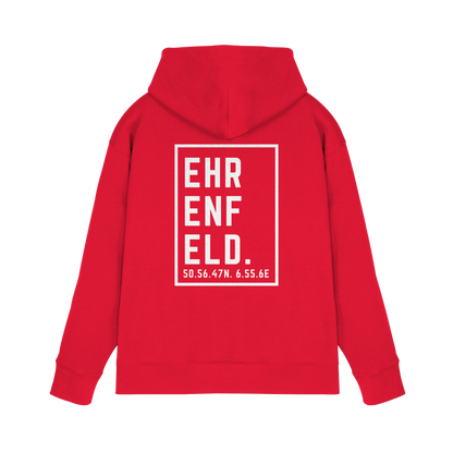 Ehrenfeld Koordinaten (großer Druck auf dem Rücken) - Premium Unisex Hoodie