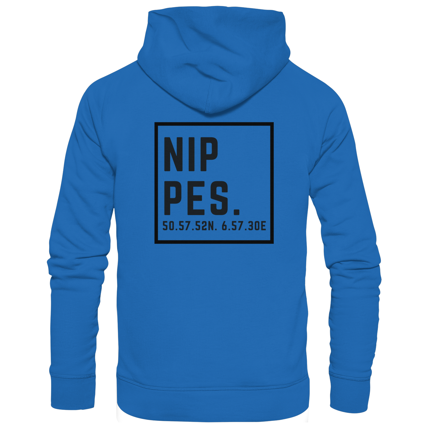 Nippes Koordinaten (großer Druck auf dem Rücken) - Premium Unisex Hoodie