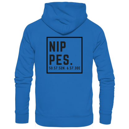 Nippes Koordinaten (großer Druck auf dem Rücken) - Premium Unisex Hoodie