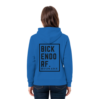 Bickendorf Koordinaten (großer Druck auf dem Rücken) - Premium Unisex Hoodie