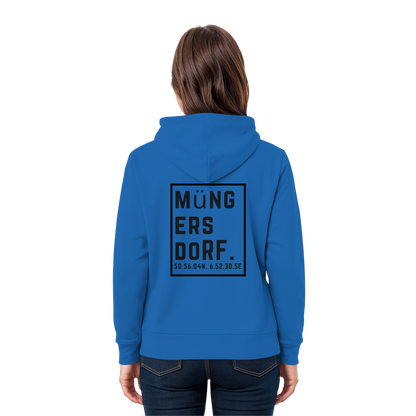 Müngersdorf Koordinaten (großer Druck auf dem Rücken) - Premium Unisex Hoodie