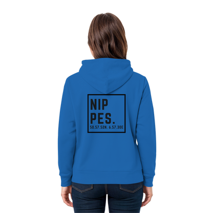 Nippes Koordinaten (großer Druck auf dem Rücken) - Premium Unisex Hoodie