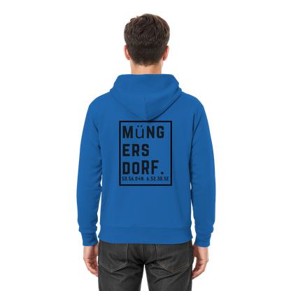 Müngersdorf Koordinaten (großer Druck auf dem Rücken) - Premium Unisex Hoodie