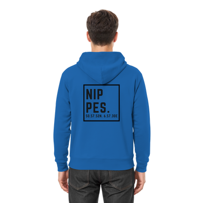 Nippes Koordinaten (großer Druck auf dem Rücken) - Premium Unisex Hoodie