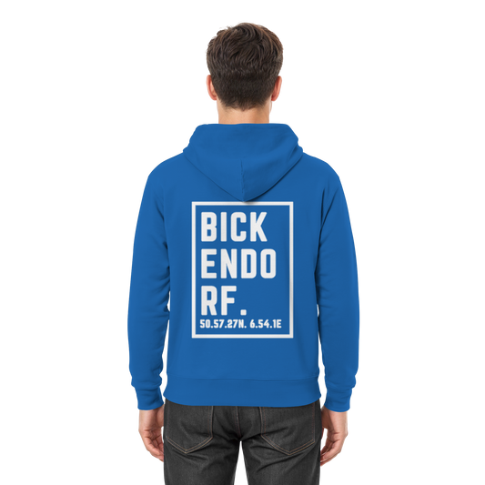 Bickendorf Koordinaten (großer Druck auf dem Rücken) - Premium Unisex Hoodie
