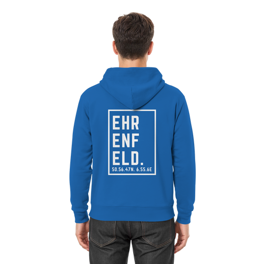 Ehrenfeld Koordinaten (großer Druck auf dem Rücken) - Premium Unisex Hoodie