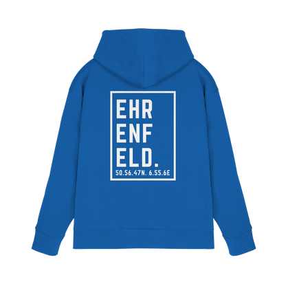 Ehrenfeld Koordinaten (großer Druck auf dem Rücken) - Premium Unisex Hoodie