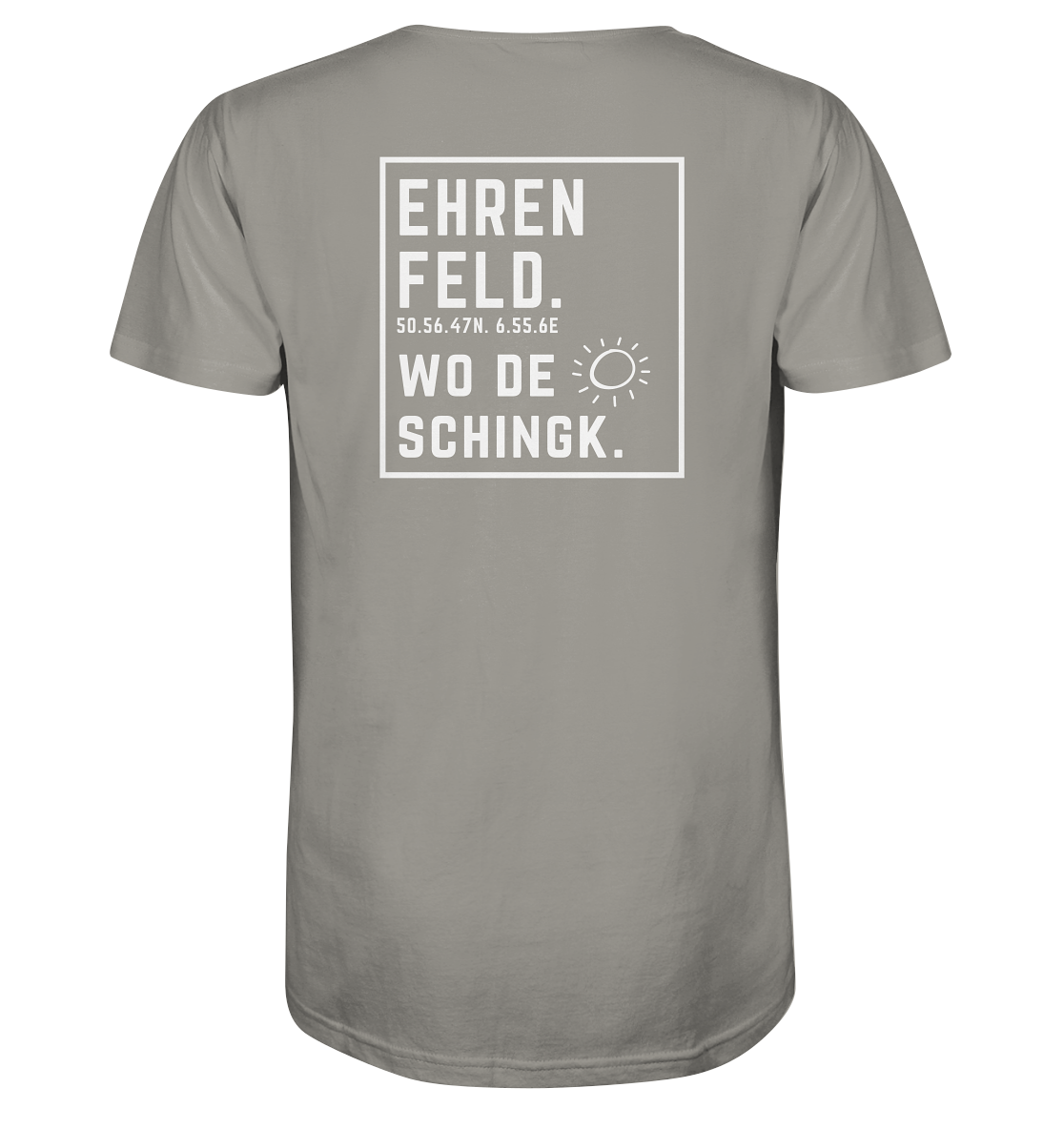 Wo de Sonn schingk - Ehrenfeld Druck Rücken  - V-Neck Shirt