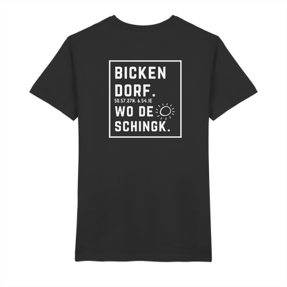 Wo de Sonn schingk - Bickendorf Druck Rücken - V-Neck Shirt