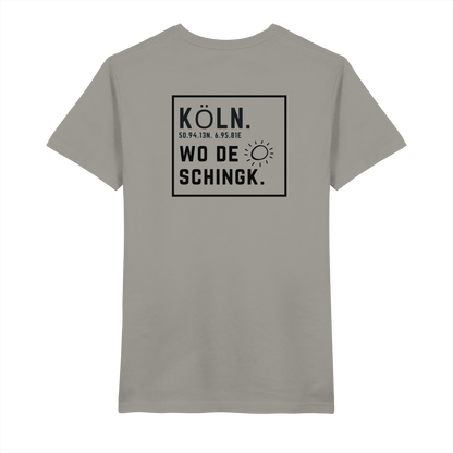 Wo de Sonn schingk - Köln Druck Rücken  - V-Neck Shirt