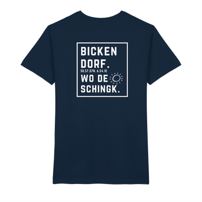 Wo de Sonn schingk - Bickendorf Druck Rücken - V-Neck Shirt