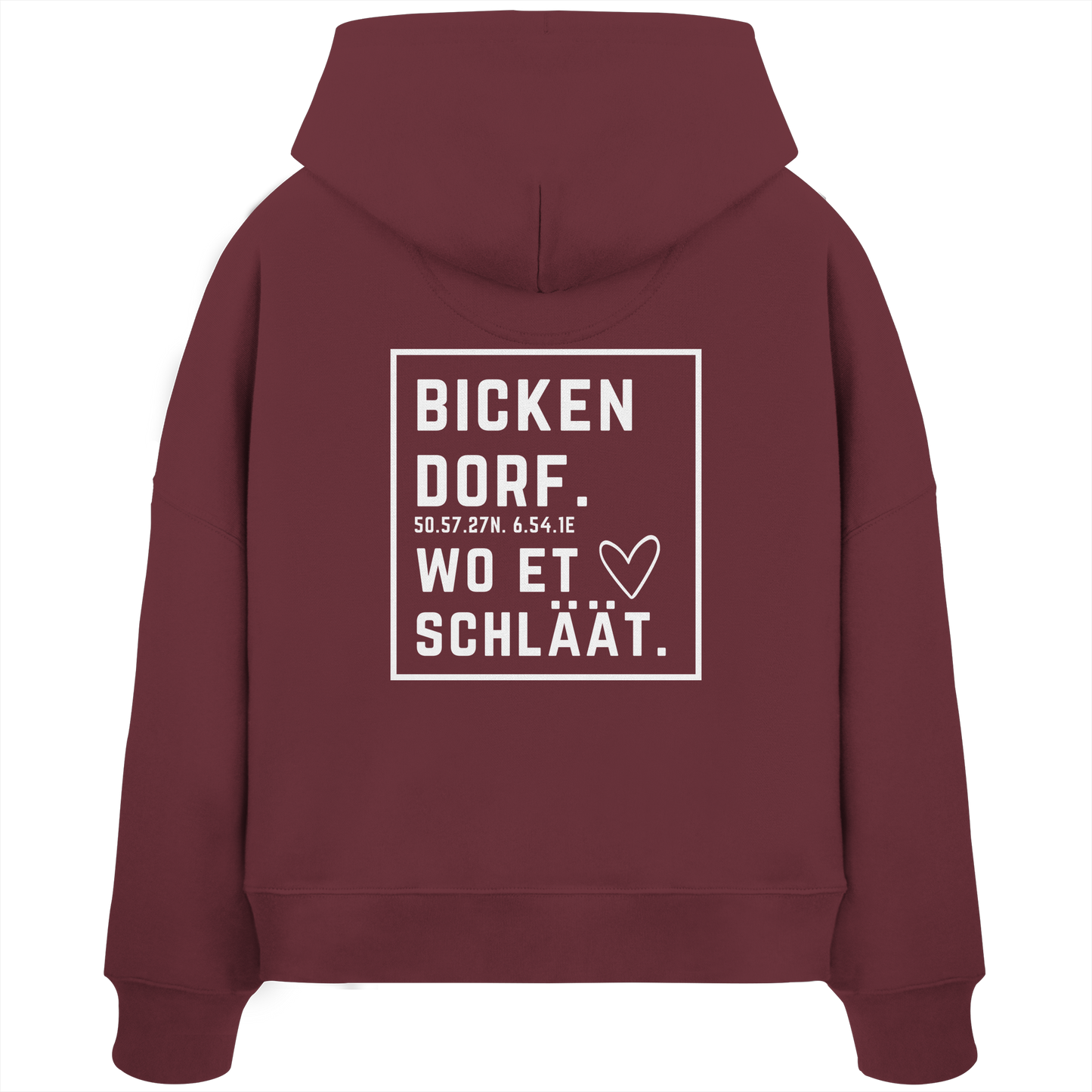 Bickendorf Hätz Druck - Womens Organic Boxcut Hoodie